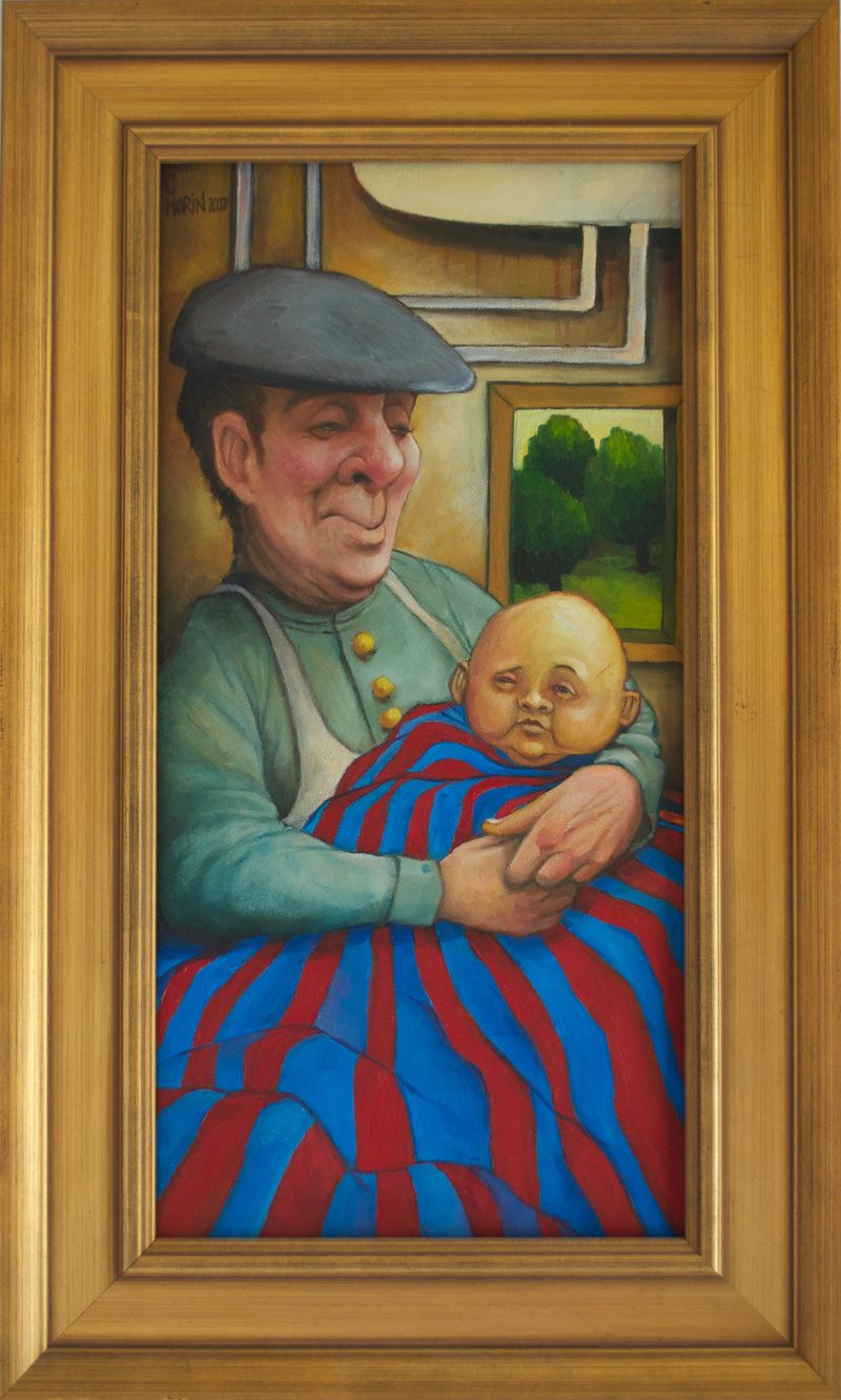 Monsieur saoul et son bébé